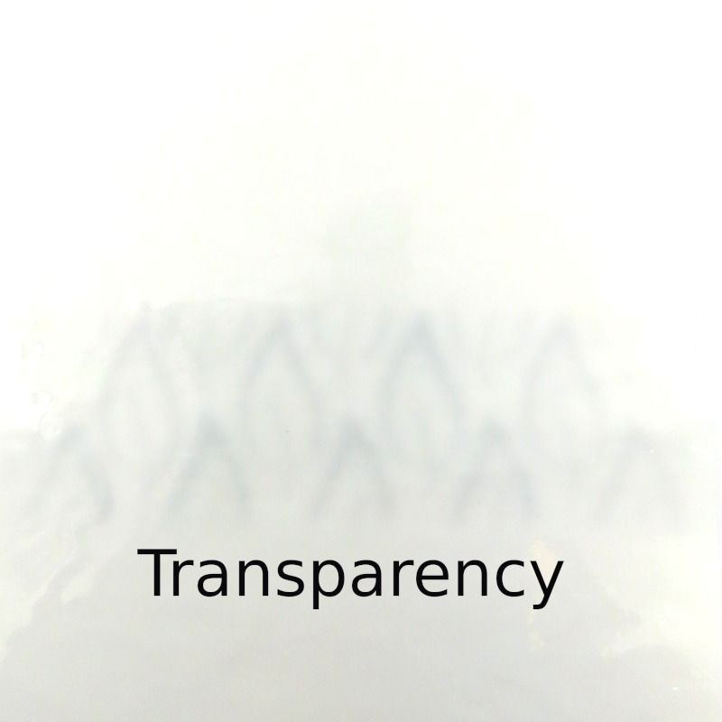 Glass Plate White Wispy