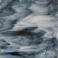 Glass Plate Black Jasper Swirl