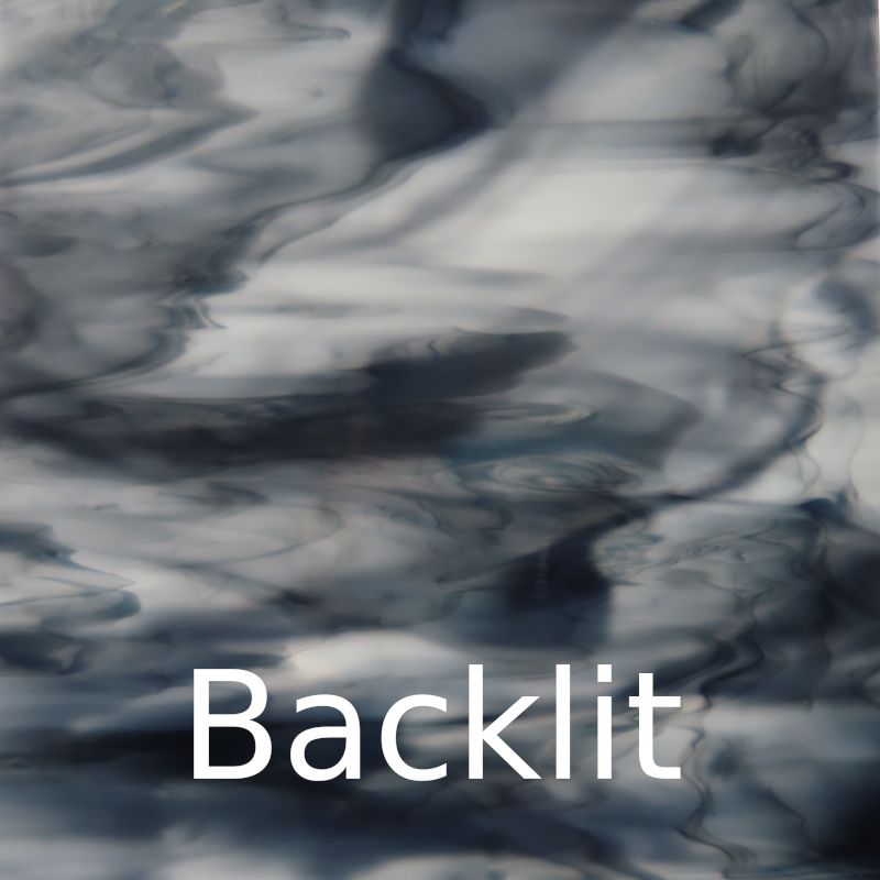 Glass Plate Black Jasper Swirl