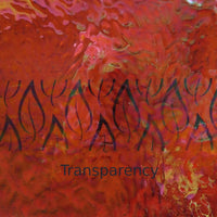 Glass Plate Amber Hammered Iridescent