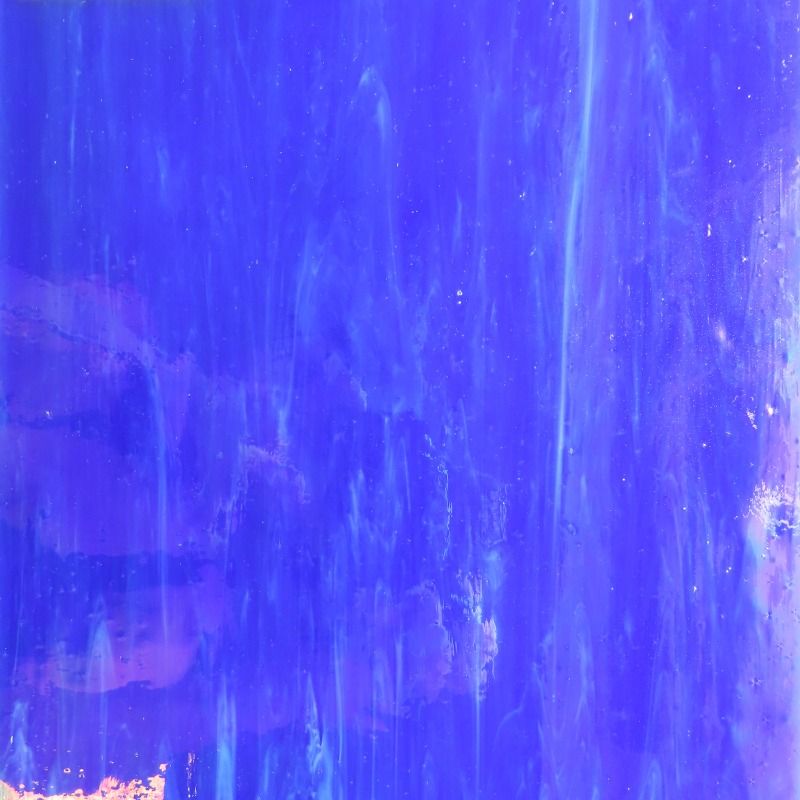 Glass Plate Cobalt Iridescent