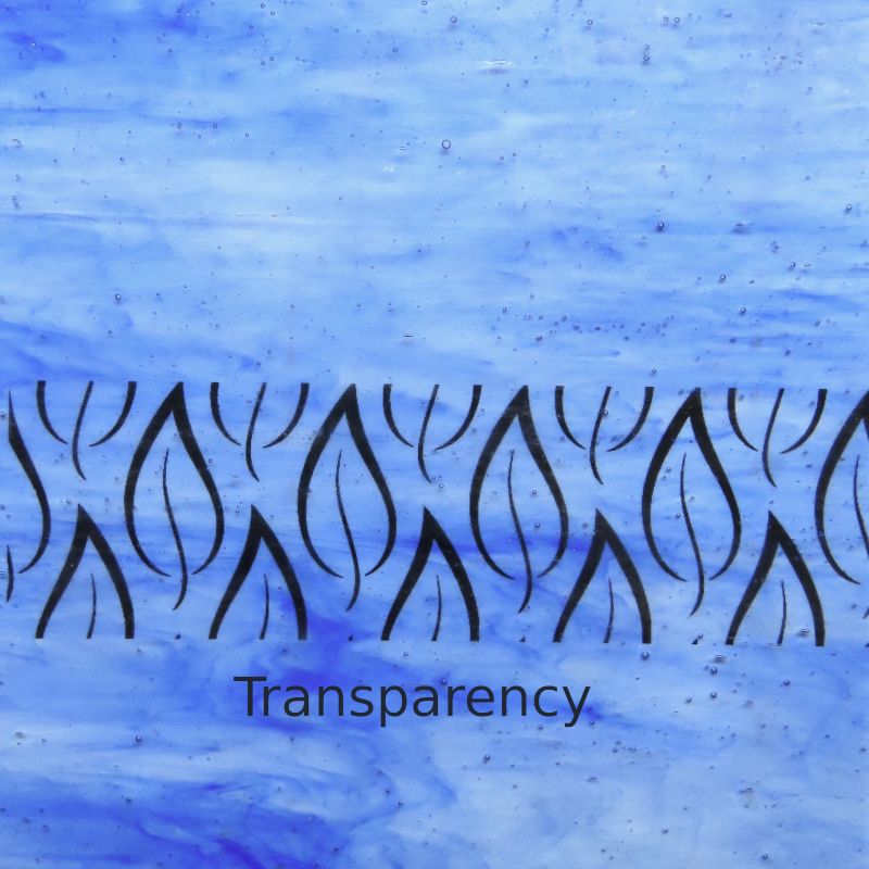 Glasplatte Hellblau Zart