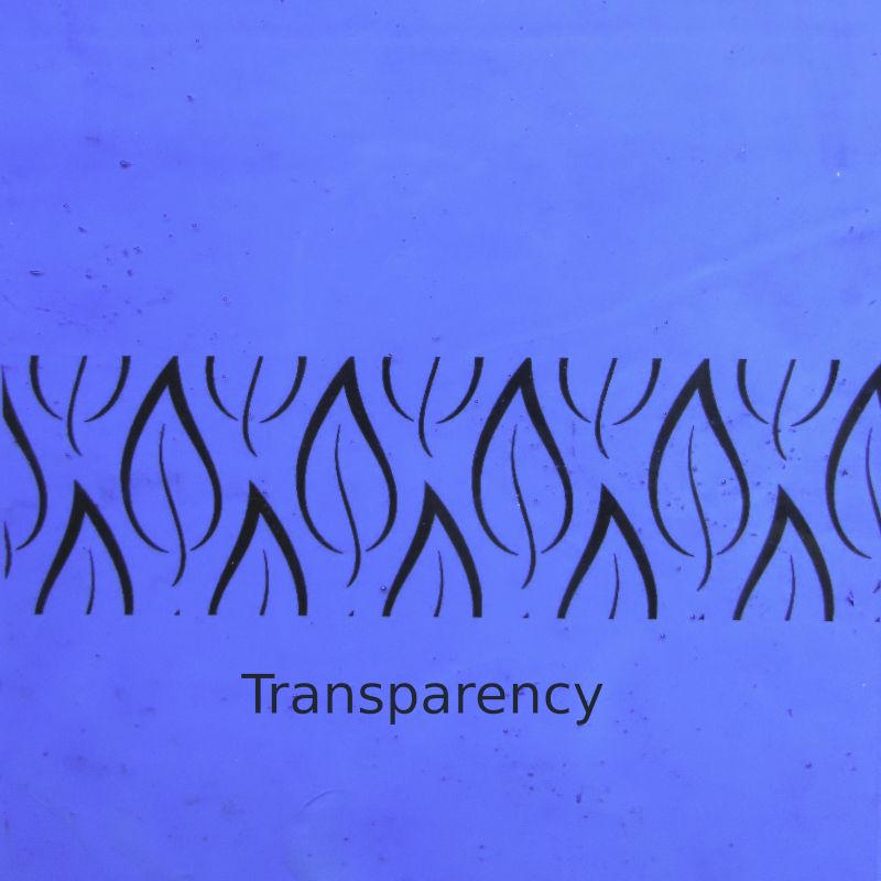 Glasplatte Himmelblau