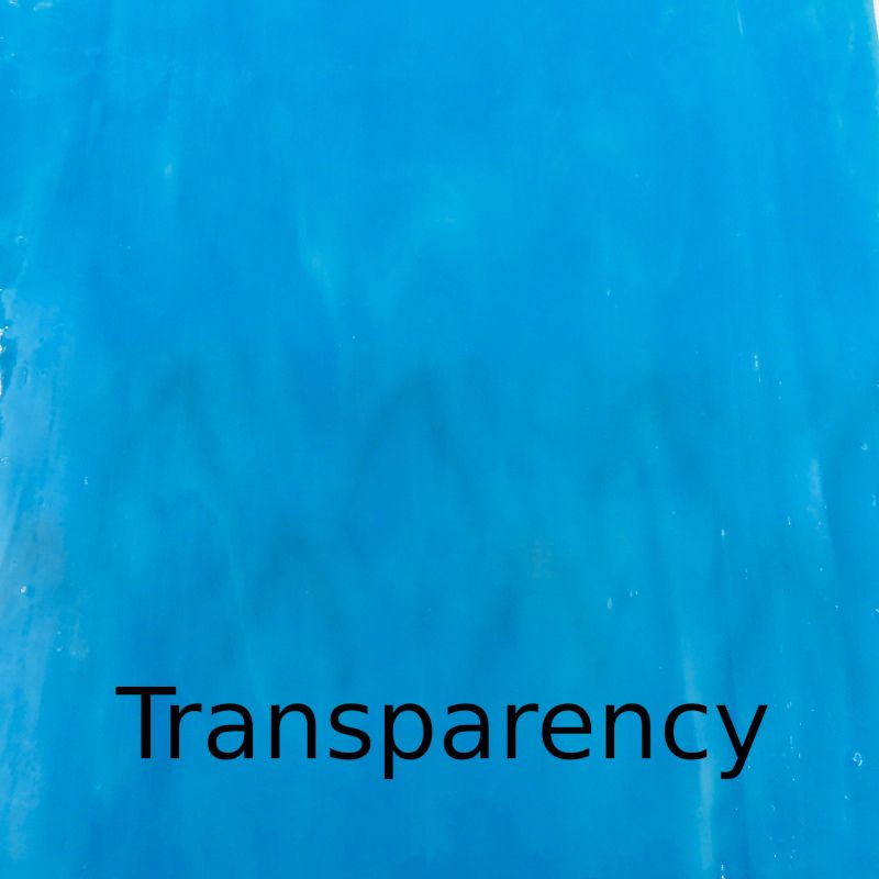 Glasplatte Hell Opal Türkis