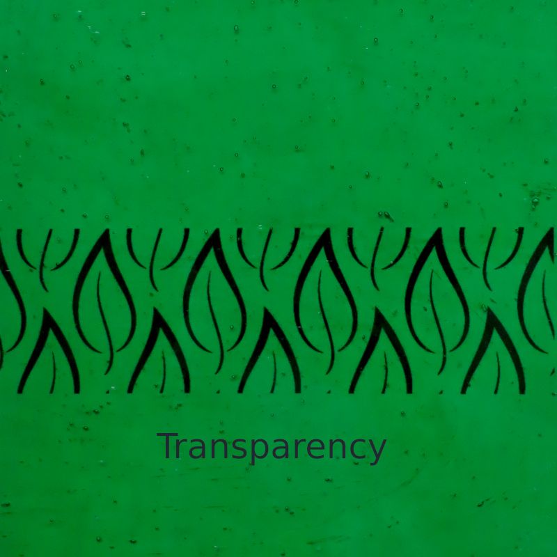 Glasplaat Half Groen