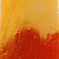 Glasplatte Orange Irisiert