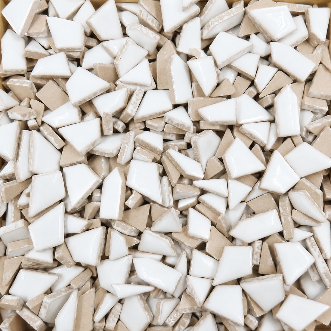 Mini Keramik-Puzzles weiß