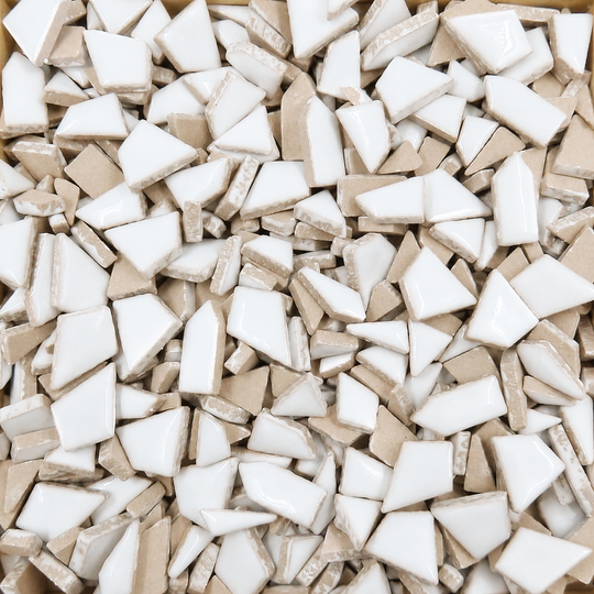 Mini Keramik-Puzzles weiß