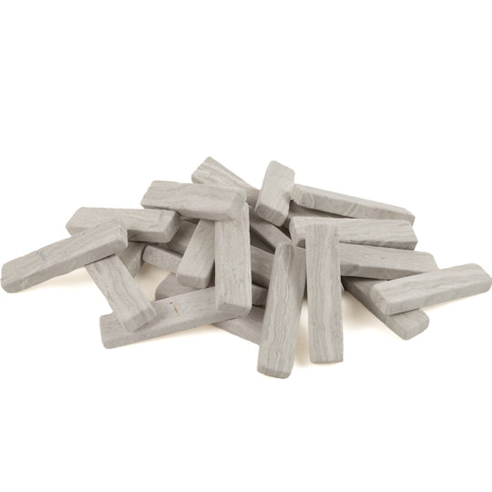 Marble Rods Woodgrain White