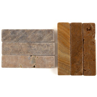 Marmorstangen Mit Gelber Holzmaserung
