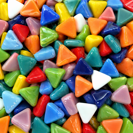 Mini Glasmozaïek Driehoek Tropicalmix
