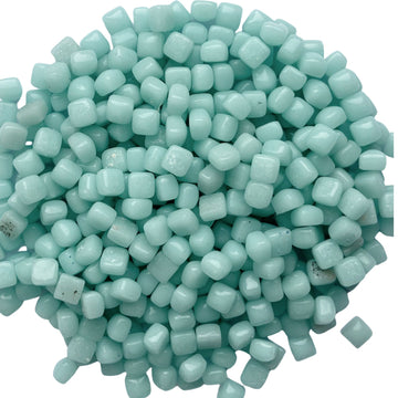 Micro Glass Cubes 4,8mm  Pale Teal