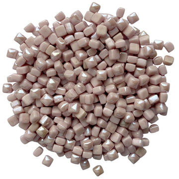 Micro Glass Cubes Iridised 4,8mm  Pink