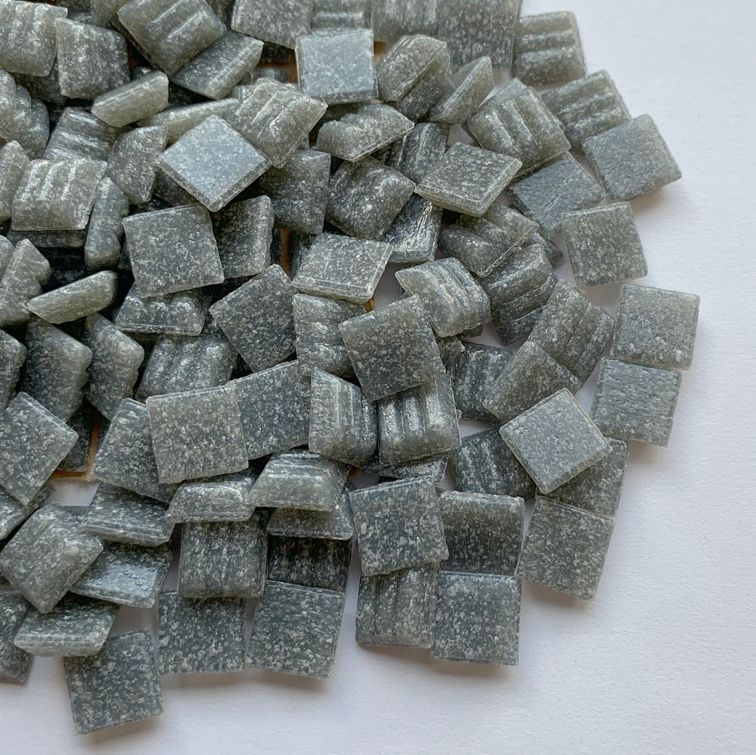 Glass Mosaic Tiles 10mm Ice White (loose)