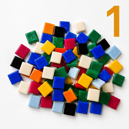 FREE SAMPLE: Glass Mosaic Mix – 10mm