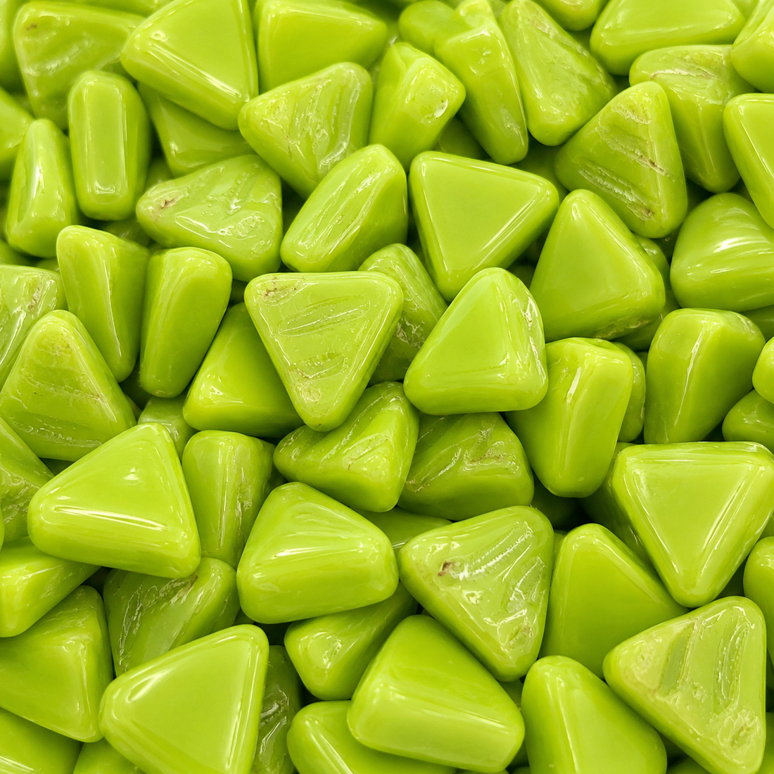 Mini Glasmosaik Dreieck Grüne Säure