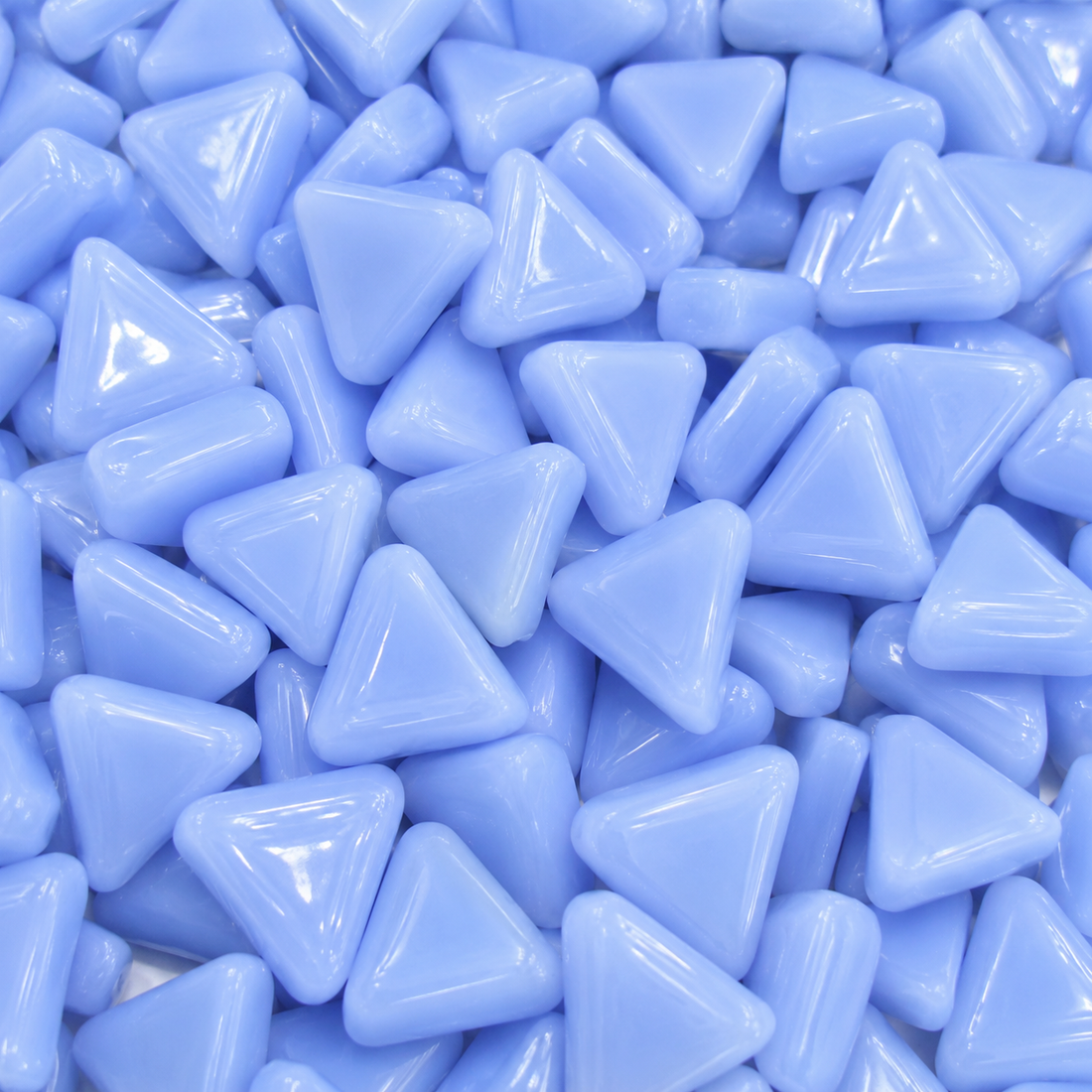 Mini Glasmosaik Dreieck Hellblau
