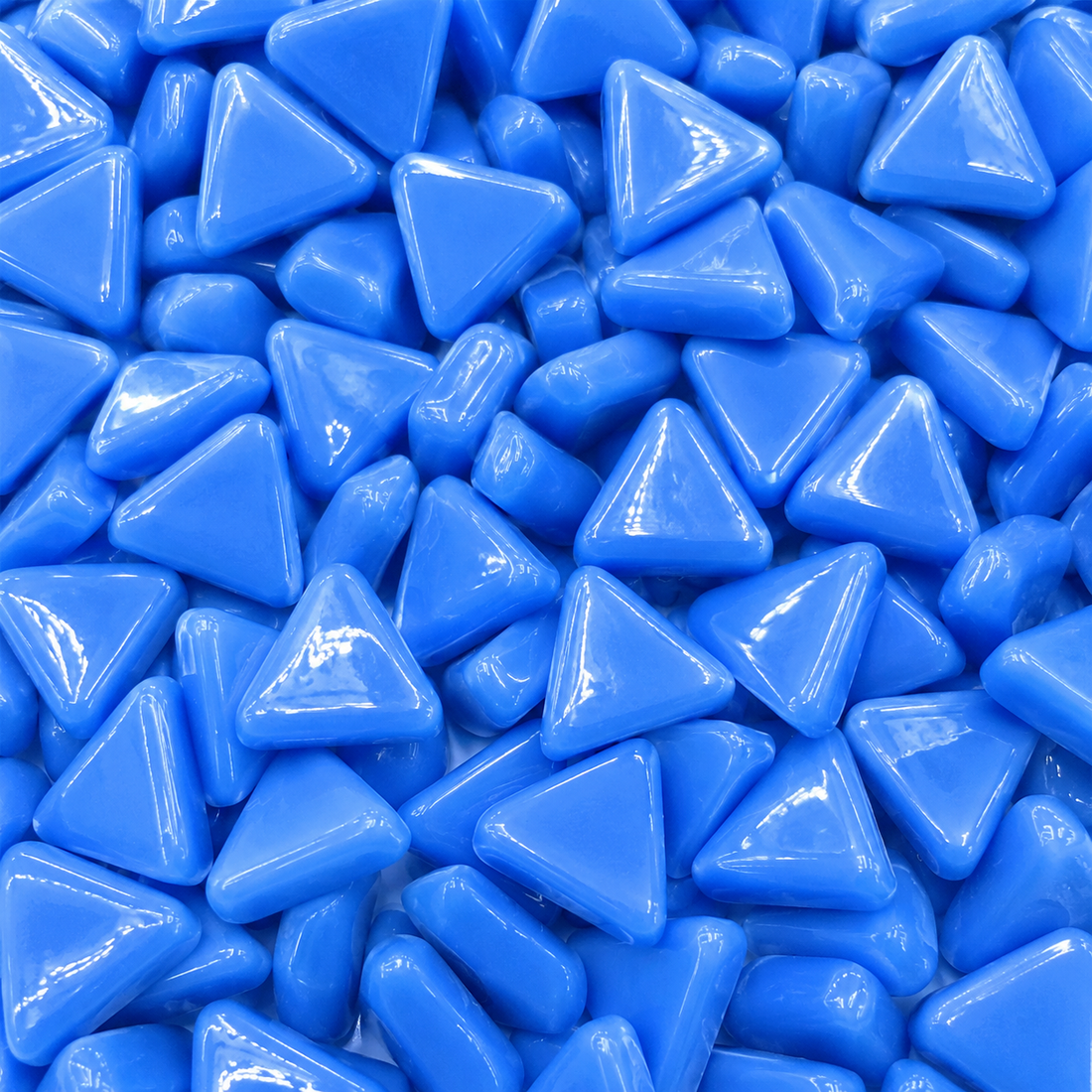 Mini Glasmosaik Dreieck Blau