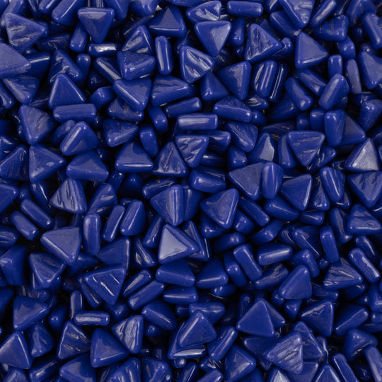 Mini Glasmosaik Dreieck Königsblau