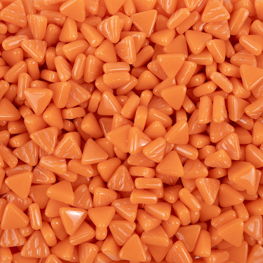 Mini Glasmosaik Dreieck Mandarin