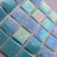 Iridescent Glass Mosaic 20mm  Coastal