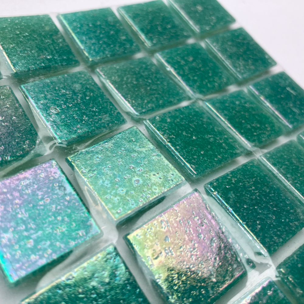 Iridescent Glass Mosaic 20mm  Seaside