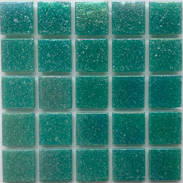 Mosaico de Vidrio Iridiscente 20mm Azul Costero