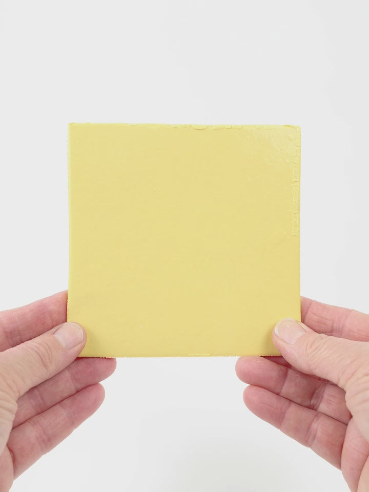 Video showing Morasutti Smalti mosaic tile – yellow – 11.5 x 11.5 cm, rotated to show full tile