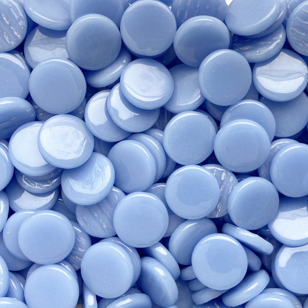 Pastilles De Verre 18mm Bleu Clair