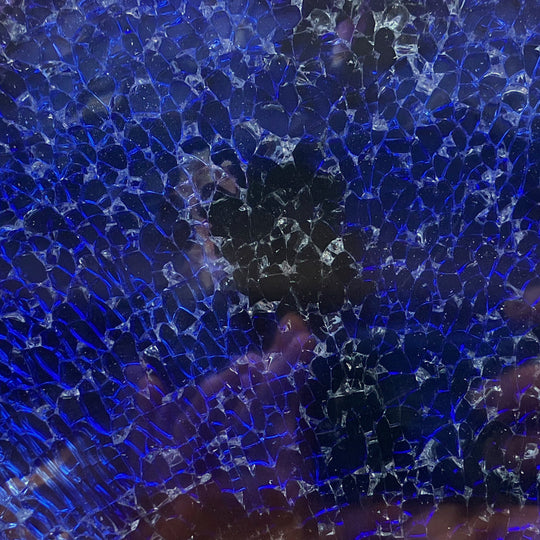 Safety Glass Blauw Zilver