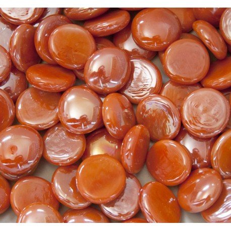 Glass Nuggets 16-20mm  Opal Orange