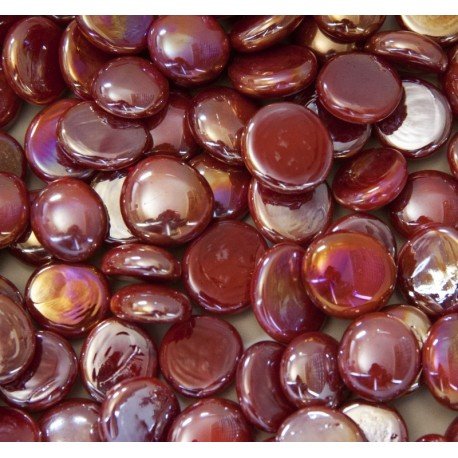 Glass Nuggets 16-20mm  Opal Red