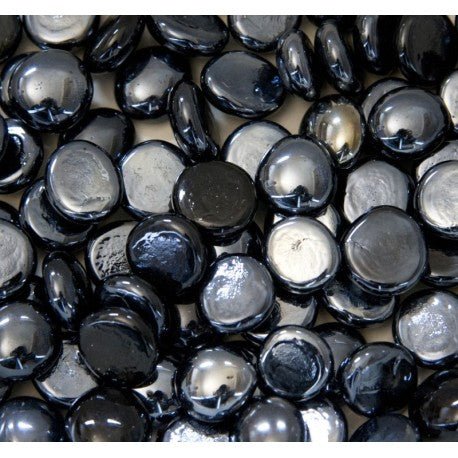 Glass Nuggets 16-20mm  Opal Black