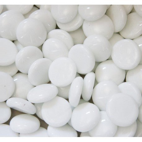 Glass Nuggets 16-20mm  White