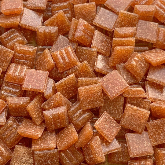 Glasmosaik 10mm  Terrakotta