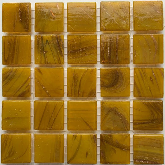 Gold Glass Mosaic 20mm  Ochre