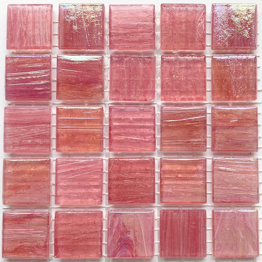 Gold Glass Mosaic 20mm  Pink