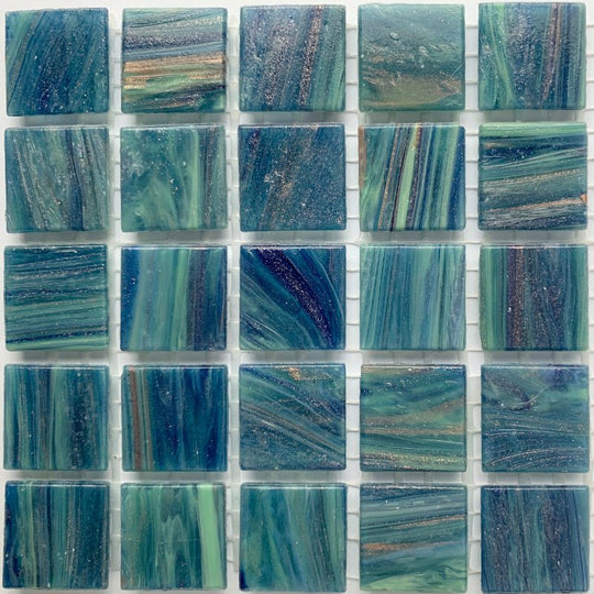 Gold Glass Mosaic 20mm  Tourmaline