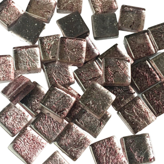 Glasmosaik Spiegel 10mm  Granat