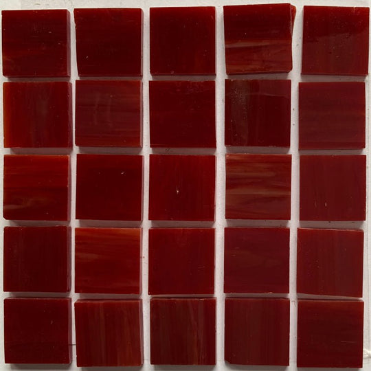 Glacier Tiffany Glass Mosaic 20mm  Cranberry
