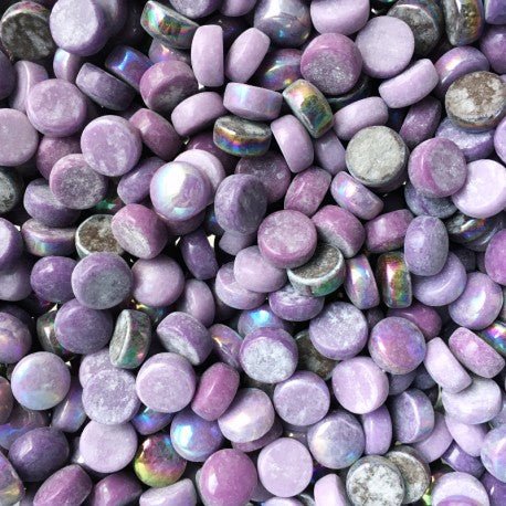 Glasrunden 12mm  Lila-Mix