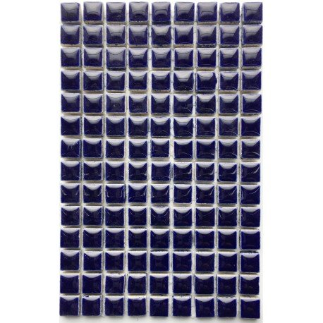 Mini Glazed Ceramic 10mm  Indigo