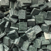 Verre Mosaique - glass mosaic -Glasmosaik-glasmozaïek-Marmer 15mm Verde Jade - mosaicshop