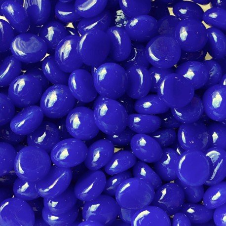 Mini Glass Nuggets 9-13mm  Blue
