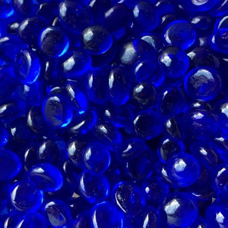 Mini Glass Nuggets 9-13mm  Blue Diamond