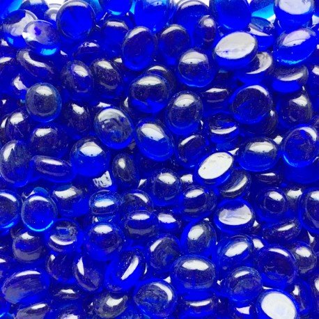 Mini Glasdruppels 9-13mm Kristalblauw