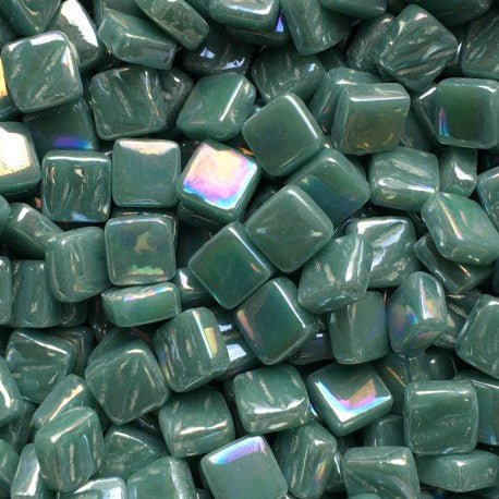 Ottoman Parelmoer 8mm Half Cyaan