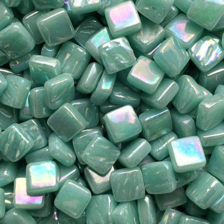 Ottoman Parelmoer 8mm Licht Cyaan