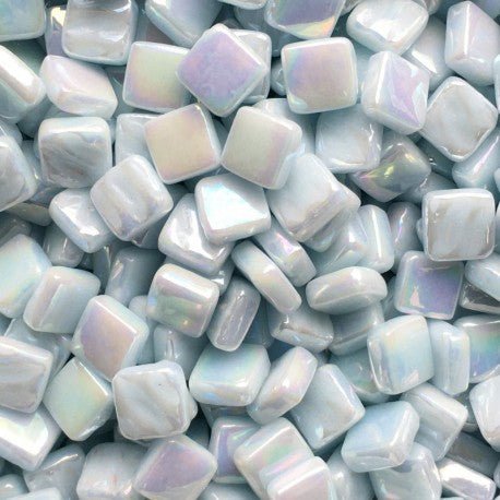 Ottoman Parelmoer 8mm Lichtblauw Grijs