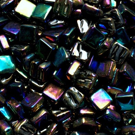 Ottoman Parelmoer 8mm Opaal Zwart